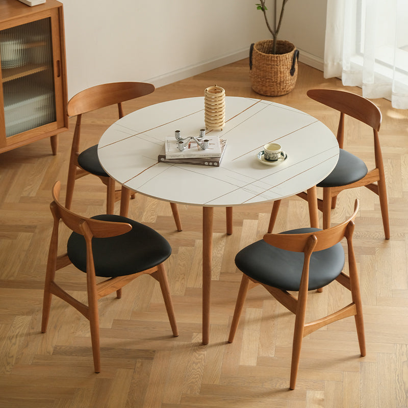 Contemporary Kitchen Solid Wood Side Chair Open Back Dining Side Chair Clearhalo 'Dining Chairs' 'Dining Tables & Seating' 'dining_chair' 'furn' 'furn_dining_chair' 'Furniture' 'furniture_dining_chair' 'Kitchen & Dining Furniture' 4818878