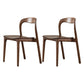 Contemporary Dining Room Solid Wood Side Chair Open Back Dining Side Chair Brown 2 Piece Set Clearhalo 'Dining Chairs' 'Dining Tables & Seating' 'dining_chair' 'furn' 'furn_dining_chair' 'Furniture' 'furniture_dining_chair' 'Kitchen & Dining Furniture' 4818910
