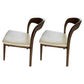 Contemporary Dining Room Solid Wood Side Chair Open Back Dining Side Chair Off-White 2 Piece Set Clearhalo 'Dining Chairs' 'Dining Tables & Seating' 'dining_chair' 'furn' 'furn_dining_chair' 'Furniture' 'furniture_dining_chair' 'Kitchen & Dining Furniture' 4818916