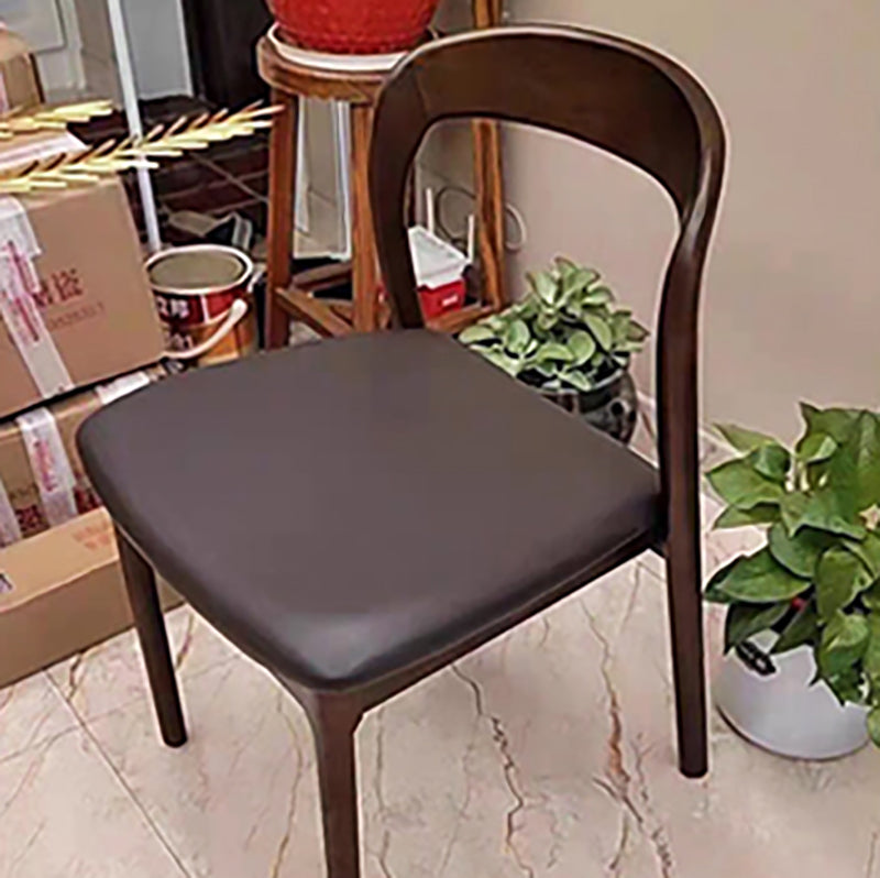 Contemporary Dining Room Solid Wood Side Chair Open Back Dining Side Chair Clearhalo 'Dining Chairs' 'Dining Tables & Seating' 'dining_chair' 'furn' 'furn_dining_chair' 'Furniture' 'furniture_dining_chair' 'Kitchen & Dining Furniture' 4818919