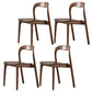 Contemporary Dining Room Solid Wood Side Chair Open Back Dining Side Chair Brown 4 Piece Set Clearhalo 'Dining Chairs' 'Dining Tables & Seating' 'dining_chair' 'furn' 'furn_dining_chair' 'Furniture' 'furniture_dining_chair' 'Kitchen & Dining Furniture' 4818920