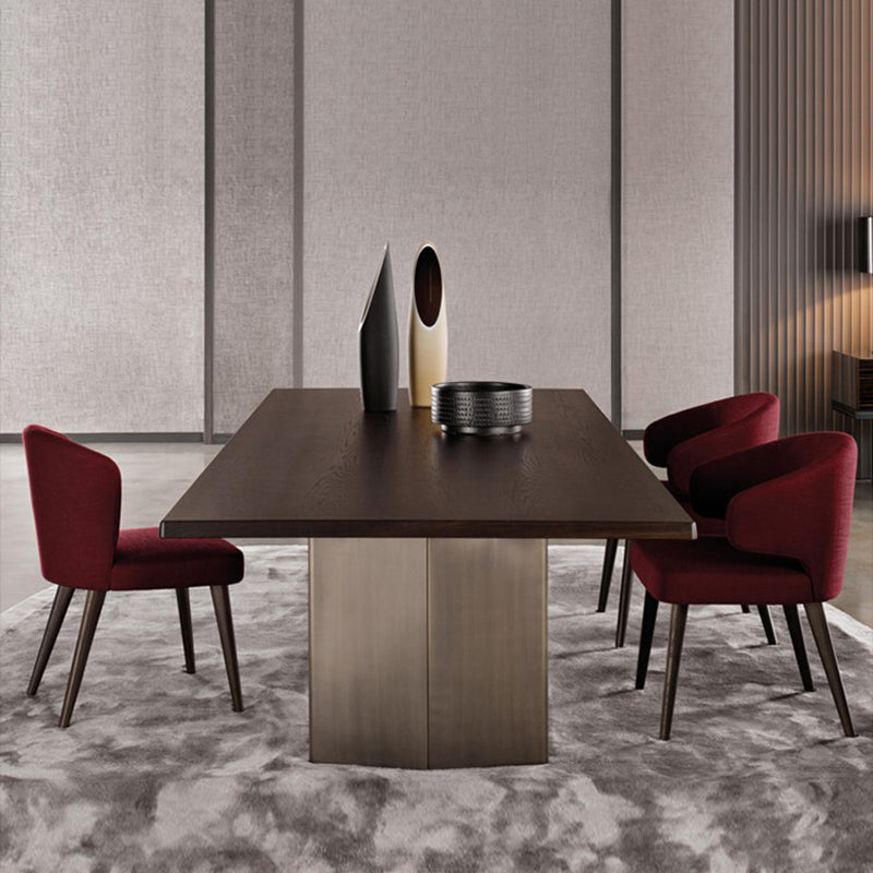 Contemporary Dining Room Solid Wood Dining Chair Wingback Arm Chair in Black Clearhalo 'Dining Chairs' 'Dining Tables & Seating' 'dining_chair' 'furn' 'furn_dining_chair' 'Furniture' 'furniture_dining_chair' 'Kitchen & Dining Furniture' 4818933