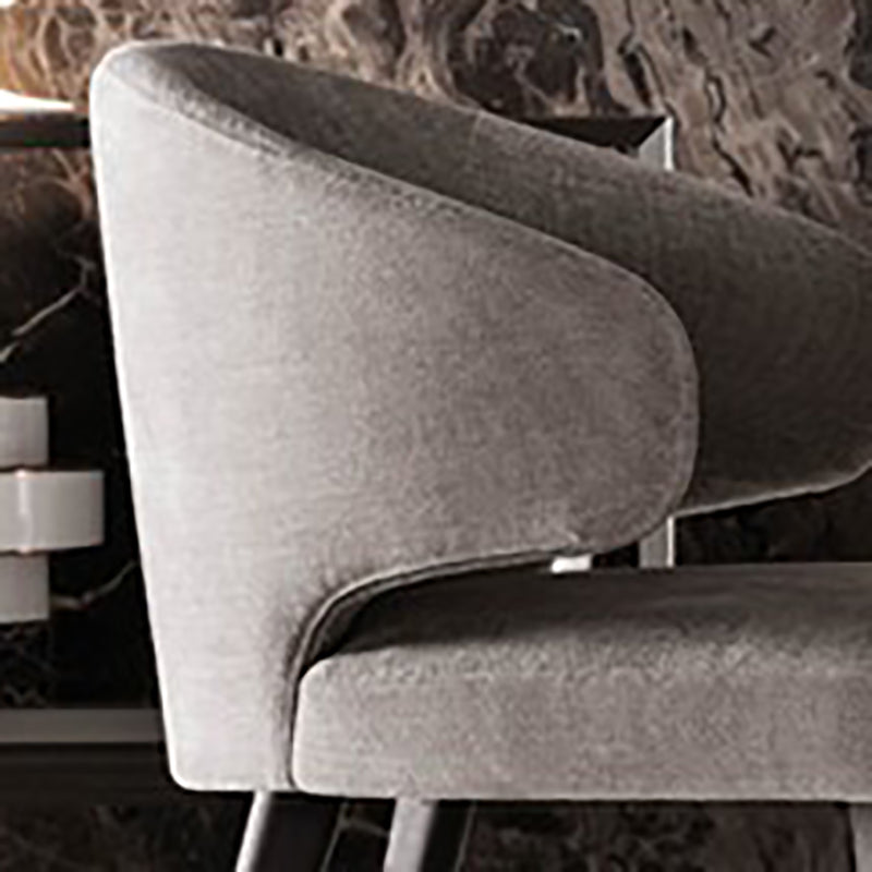 Contemporary Dining Room Solid Wood Dining Chair Wingback Arm Chair in Black Clearhalo 'Dining Chairs' 'Dining Tables & Seating' 'dining_chair' 'furn' 'furn_dining_chair' 'Furniture' 'furniture_dining_chair' 'Kitchen & Dining Furniture' 4818942