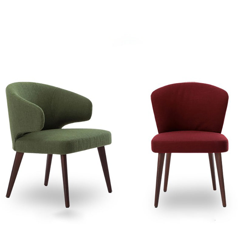 Contemporary Dining Room Solid Wood Dining Chair Wingback Arm Chair in Black Clearhalo 'Dining Chairs' 'Dining Tables & Seating' 'dining_chair' 'furn' 'furn_dining_chair' 'Furniture' 'furniture_dining_chair' 'Kitchen & Dining Furniture' 4818949