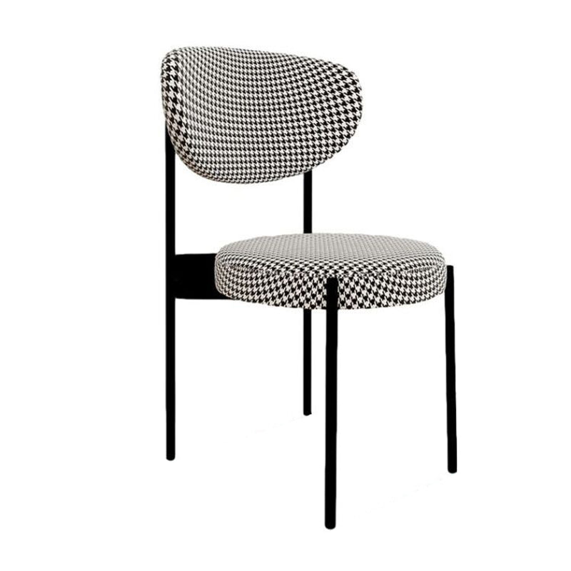 Glam Style Upholstered Side Chair Open Back Dining Side Chair Clearhalo 'Dining Chairs' 'Dining Tables & Seating' 'dining_chair' 'furn' 'furn_dining_chair' 'Furniture' 'furniture_dining_chair' 'Kitchen & Dining Furniture' 4818997