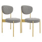 Glam Style Upholstered Side Chair Open Back Dining Side Chair Black White 2 Piece Set Brass Gold Clearhalo 'Dining Chairs' 'Dining Tables & Seating' 'dining_chair' 'furn' 'furn_dining_chair' 'Furniture' 'furniture_dining_chair' 'Kitchen & Dining Furniture' 4819034