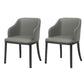 Modern Metal Dining Arm Chair Upholstered Side Chair for Dining Room Grey 2 Piece Set Clearhalo 'Dining Chairs' 'Dining Tables & Seating' 'dining_chair' 'furn' 'furn_dining_chair' 'Furniture' 'furniture_dining_chair' 'Kitchen & Dining Furniture' 4819060