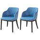 Modern Metal Dining Arm Chair Upholstered Side Chair for Dining Room Blue 2 Piece Set Clearhalo 'Dining Chairs' 'Dining Tables & Seating' 'dining_chair' 'furn' 'furn_dining_chair' 'Furniture' 'furniture_dining_chair' 'Kitchen & Dining Furniture' 4819066