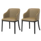 Modern Metal Dining Arm Chair Upholstered Side Chair for Dining Room Khaki 2 Piece Set Clearhalo 'Dining Chairs' 'Dining Tables & Seating' 'dining_chair' 'furn' 'furn_dining_chair' 'Furniture' 'furniture_dining_chair' 'Kitchen & Dining Furniture' 4819071
