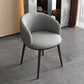 Contemporary Metal Dining Room Chairs Wingback Side Chair in Black Clearhalo 'Dining Chairs' 'Dining Tables & Seating' 'dining_chair' 'furn' 'furn_dining_chair' 'Furniture' 'furniture_dining_chair' 'Kitchen & Dining Furniture' 4819097