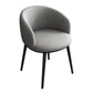 Contemporary Metal Dining Room Chairs Wingback Side Chair in Black Clearhalo 'Dining Chairs' 'Dining Tables & Seating' 'dining_chair' 'furn' 'furn_dining_chair' 'Furniture' 'furniture_dining_chair' 'Kitchen & Dining Furniture' 4819106