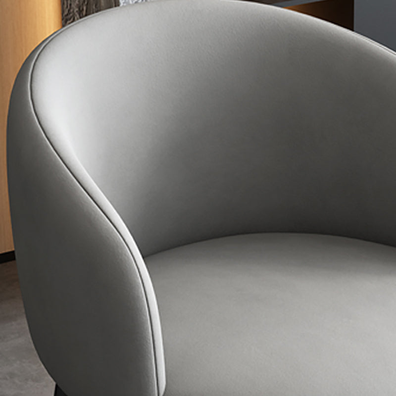 Contemporary Metal Dining Room Chairs Wingback Side Chair in Black Clearhalo 'Dining Chairs' 'Dining Tables & Seating' 'dining_chair' 'furn' 'furn_dining_chair' 'Furniture' 'furniture_dining_chair' 'Kitchen & Dining Furniture' 4819110