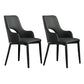 Modern Style Wood Arm Chair Open Back Upholstered Dining Side Chair Black 2 Piece Set Clearhalo 'Dining Chairs' 'Dining Tables & Seating' 'dining_chair' 'furn' 'furn_dining_chair' 'Furniture' 'furniture_dining_chair' 'Kitchen & Dining Furniture' 4819132