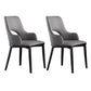 Modern Style Wood Arm Chair Open Back Upholstered Dining Side Chair Dark Gray 2 Piece Set Clearhalo 'Dining Chairs' 'Dining Tables & Seating' 'dining_chair' 'furn' 'furn_dining_chair' 'Furniture' 'furniture_dining_chair' 'Kitchen & Dining Furniture' 4819133