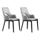 Modern Style Wood Arm Chair Open Back Upholstered Dining Side Chair Light Gray 2 Piece Set Clearhalo 'Dining Chairs' 'Dining Tables & Seating' 'dining_chair' 'furn' 'furn_dining_chair' 'Furniture' 'furniture_dining_chair' 'Kitchen & Dining Furniture' 4819135