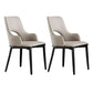 Modern Style Wood Arm Chair Open Back Upholstered Dining Side Chair Apricot 2 Piece Set Clearhalo 'Dining Chairs' 'Dining Tables & Seating' 'dining_chair' 'furn' 'furn_dining_chair' 'Furniture' 'furniture_dining_chair' 'Kitchen & Dining Furniture' 4819145