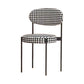 Modern Style Metal Chair Open Back Dining Side Chair with Upholstered Black White 1 Piece Clearhalo 'Dining Chairs' 'Dining Tables & Seating' 'dining_chair' 'furn' 'furn_dining_chair' 'Furniture' 'furniture_dining_chair' 'Kitchen & Dining Furniture' 4819193