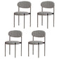 Modern Style Metal Chair Open Back Dining Side Chair with Upholstered Black White 4 Piece Set Clearhalo 'Dining Chairs' 'Dining Tables & Seating' 'dining_chair' 'furn' 'furn_dining_chair' 'Furniture' 'furniture_dining_chair' 'Kitchen & Dining Furniture' 4819197