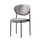 Modern Style Metal Chair Open Back Dining Side Chair with Upholstered Light Gray 1 Piece Clearhalo 'Dining Chairs' 'Dining Tables & Seating' 'dining_chair' 'furn' 'furn_dining_chair' 'Furniture' 'furniture_dining_chair' 'Kitchen & Dining Furniture' 4819219