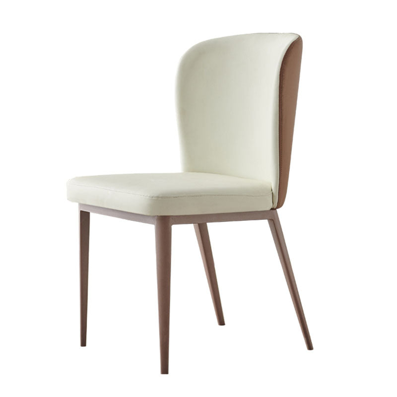 Contemporary Dining Side Chairs Wingback Side Chair with Stainless Steel Legs Clearhalo 'Dining Chairs' 'Dining Tables & Seating' 'dining_chair' 'furn' 'furn_dining_chair' 'Furniture' 'furniture_dining_chair' 'Kitchen & Dining Furniture' 4819264