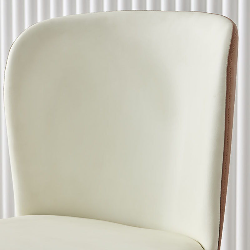 Contemporary Dining Side Chairs Wingback Side Chair with Stainless Steel Legs Clearhalo 'Dining Chairs' 'Dining Tables & Seating' 'dining_chair' 'furn' 'furn_dining_chair' 'Furniture' 'furniture_dining_chair' 'Kitchen & Dining Furniture' 4819266