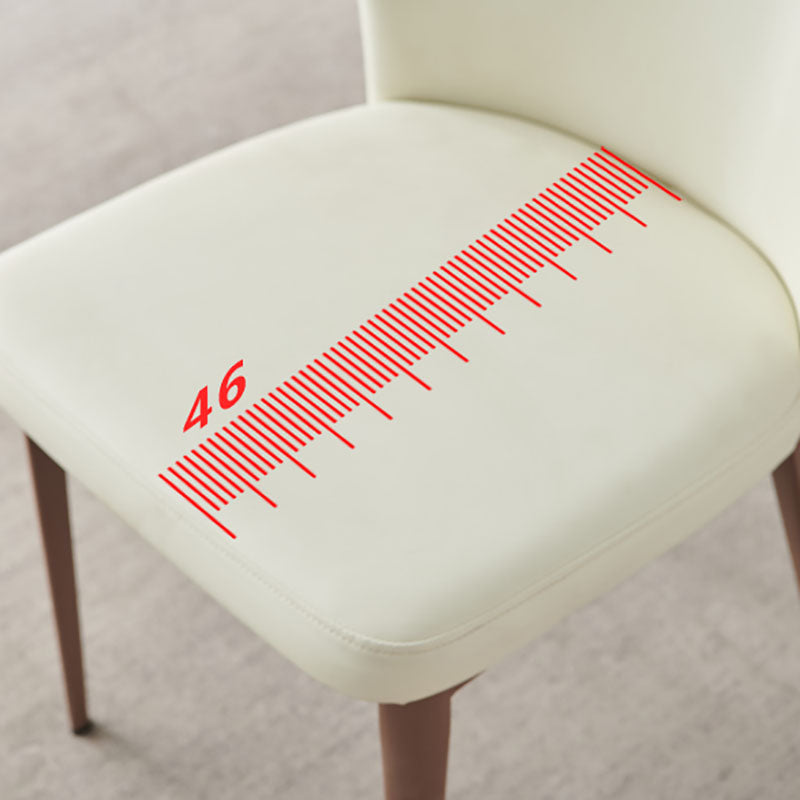 Contemporary Dining Side Chairs Wingback Side Chair with Stainless Steel Legs Clearhalo 'Dining Chairs' 'Dining Tables & Seating' 'dining_chair' 'furn' 'furn_dining_chair' 'Furniture' 'furniture_dining_chair' 'Kitchen & Dining Furniture' 4819270