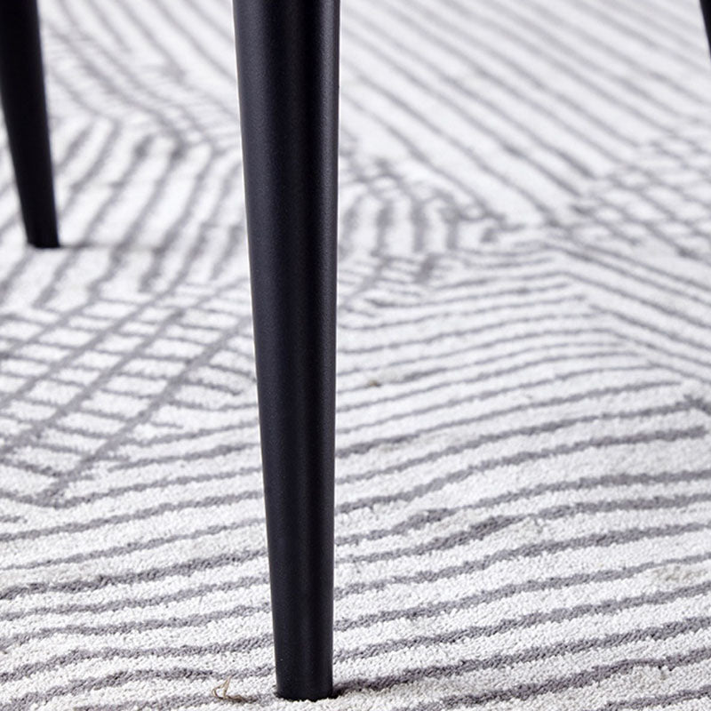 Modern Style Metal Arm Chair Open Back Dining Side Chair with Upholstered Clearhalo 'Dining Chairs' 'Dining Tables & Seating' 'dining_chair' 'furn' 'furn_dining_chair' 'Furniture' 'furniture_dining_chair' 'Kitchen & Dining Furniture' 4819298