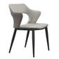 Modern Style Metal Arm Chair Open Back Dining Side Chair with Upholstered Cream Gray 1 Piece Clearhalo 'Dining Chairs' 'Dining Tables & Seating' 'dining_chair' 'furn' 'furn_dining_chair' 'Furniture' 'furniture_dining_chair' 'Kitchen & Dining Furniture' 4819301