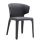 Glam Armless Dining Chairs Wingback Side Chair with Stainless Steel Legs Clearhalo 'Dining Chairs' 'Dining Tables & Seating' 'dining_chair' 'furn' 'furn_dining_chair' 'Furniture' 'furniture_dining_chair' 'Kitchen & Dining Furniture' 4819336