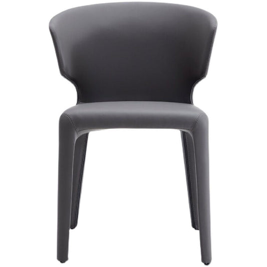 Glam Armless Dining Chairs Wingback Side Chair with Stainless Steel Legs Clearhalo 'Dining Chairs' 'Dining Tables & Seating' 'dining_chair' 'furn' 'furn_dining_chair' 'Furniture' 'furniture_dining_chair' 'Kitchen & Dining Furniture' 4819349