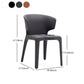 Glam Armless Dining Chairs Wingback Side Chair with Stainless Steel Legs Clearhalo 'Dining Chairs' 'Dining Tables & Seating' 'dining_chair' 'furn' 'furn_dining_chair' 'Furniture' 'furniture_dining_chair' 'Kitchen & Dining Furniture' 4819351
