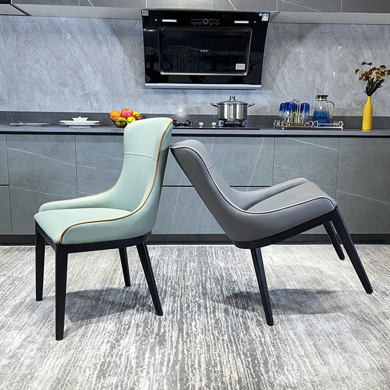 Modern Style Wood Parsons Chair Upholstered Dining Side Chair with Clearhalo 'Dining Chairs' 'Dining Tables & Seating' 'dining_chair' 'furn' 'furn_dining_chair' 'Furniture' 'furniture_dining_chair' 'Kitchen & Dining Furniture' 4819352