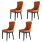 Modern Style Wood Parsons Chair Upholstered Dining Side Chair with Coffee 4 Piece Set Clearhalo 'Dining Chairs' 'Dining Tables & Seating' 'dining_chair' 'furn' 'furn_dining_chair' 'Furniture' 'furniture_dining_chair' 'Kitchen & Dining Furniture' 4819358
