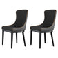 Modern Style Wood Parsons Chair Upholstered Dining Side Chair with Black 2 Piece Set Clearhalo 'Dining Chairs' 'Dining Tables & Seating' 'dining_chair' 'furn' 'furn_dining_chair' 'Furniture' 'furniture_dining_chair' 'Kitchen & Dining Furniture' 4819368