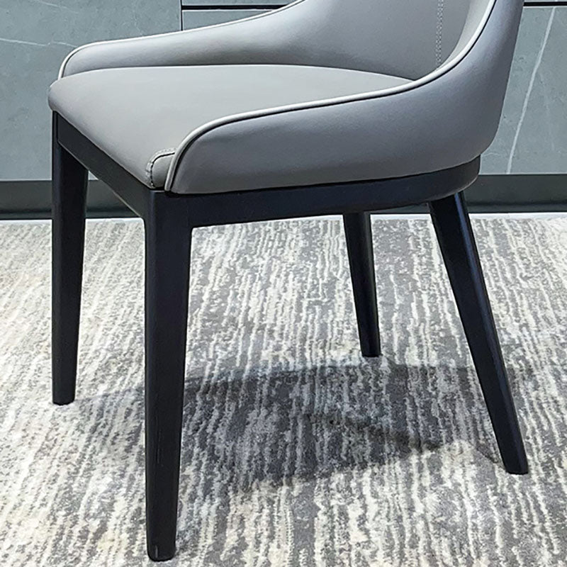 Modern Style Wood Parsons Chair Upholstered Dining Side Chair with Clearhalo 'Dining Chairs' 'Dining Tables & Seating' 'dining_chair' 'furn' 'furn_dining_chair' 'Furniture' 'furniture_dining_chair' 'Kitchen & Dining Furniture' 4819369