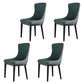 Modern Style Wood Parsons Chair Upholstered Dining Side Chair with Blue 4 Piece Set Clearhalo 'Dining Chairs' 'Dining Tables & Seating' 'dining_chair' 'furn' 'furn_dining_chair' 'Furniture' 'furniture_dining_chair' 'Kitchen & Dining Furniture' 4819382