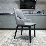 Wood Modern Arm Chair Open Back Upholstered Dining Side Chair Clearhalo 'Dining Chairs' 'Dining Tables & Seating' 'dining_chair' 'furn' 'furn_dining_chair' 'Furniture' 'furniture_dining_chair' 'Kitchen & Dining Furniture' 4819400