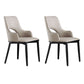 Wood Modern Arm Chair Open Back Upholstered Dining Side Chair Apricot 2 Piece Set Clearhalo 'Dining Chairs' 'Dining Tables & Seating' 'dining_chair' 'furn' 'furn_dining_chair' 'Furniture' 'furniture_dining_chair' 'Kitchen & Dining Furniture' 4819403