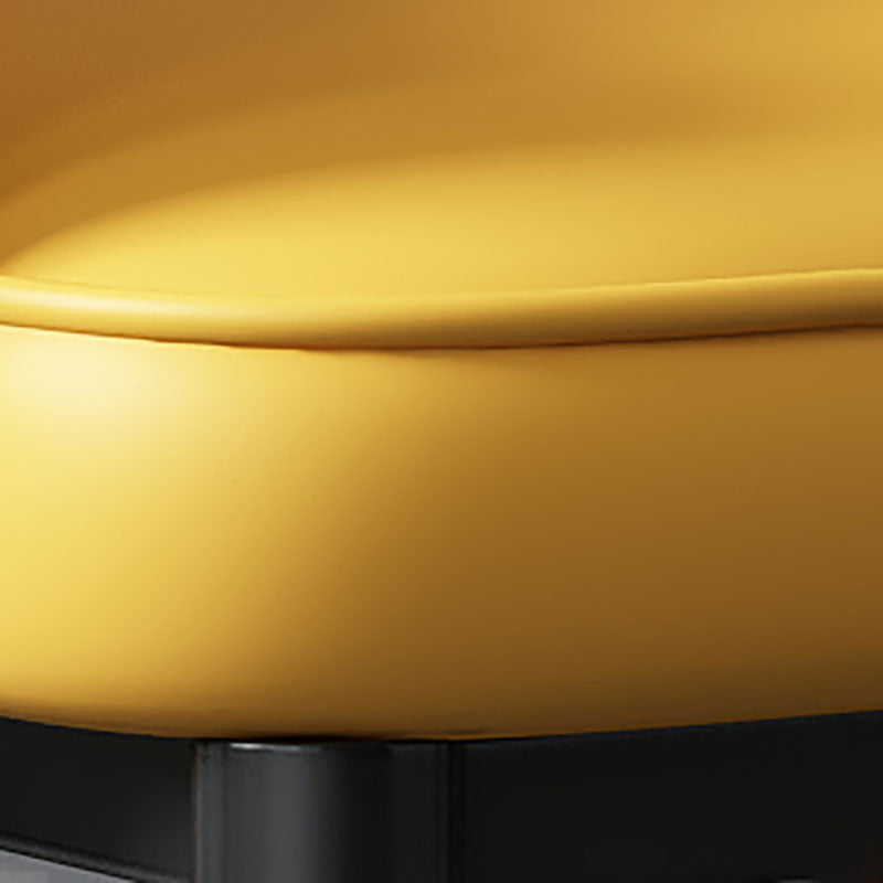 Glam Style Metal Arm Chair Open Back Upholstered Dining Side Chair Clearhalo 'Dining Chairs' 'Dining Tables & Seating' 'dining_chair' 'furn' 'furn_dining_chair' 'Furniture' 'furniture_dining_chair' 'Kitchen & Dining Furniture' 4819426