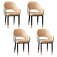 Glam Style Metal Arm Chair Open Back Upholstered Dining Side Chair Nude 4 Piece Set Black Gold Clearhalo 'Dining Chairs' 'Dining Tables & Seating' 'dining_chair' 'furn' 'furn_dining_chair' 'Furniture' 'furniture_dining_chair' 'Kitchen & Dining Furniture' 4819428