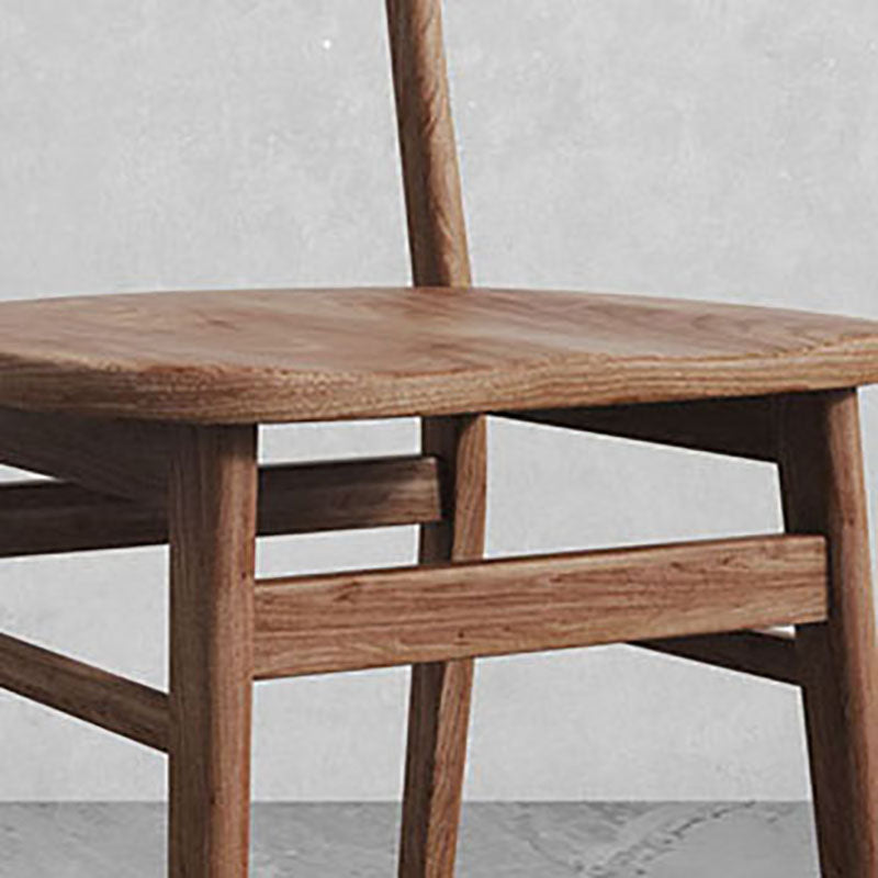 Contemporary Kitchen Solid Wood Side Chair Set Open Back Dining Side Chair Clearhalo 'Dining Chairs' 'Dining Tables & Seating' 'dining_chair' 'furn' 'furn_dining_chair' 'Furniture' 'furniture_dining_chair' 'Kitchen & Dining Furniture' 4819451