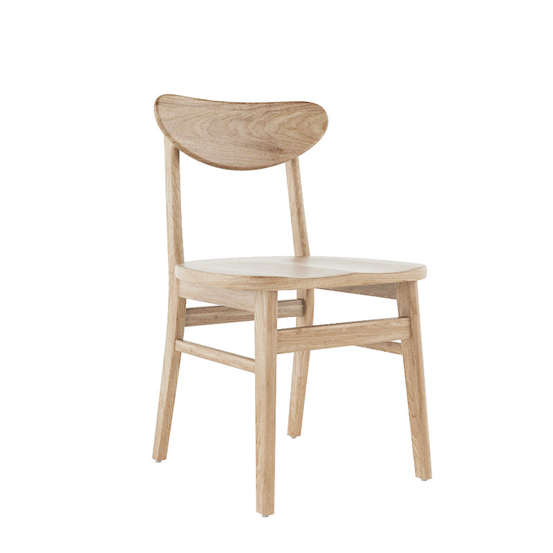 Contemporary Kitchen Solid Wood Side Chair Set Open Back Dining Side Chair Wood 1 Piece Clearhalo 'Dining Chairs' 'Dining Tables & Seating' 'dining_chair' 'furn' 'furn_dining_chair' 'Furniture' 'furniture_dining_chair' 'Kitchen & Dining Furniture' 4819457
