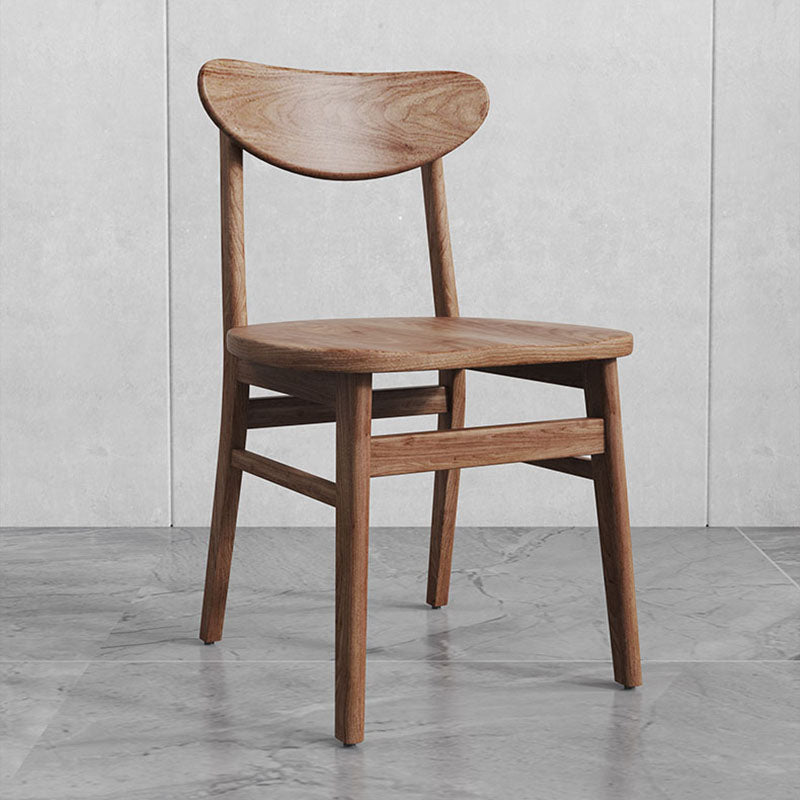 Contemporary Kitchen Solid Wood Side Chair Set Open Back Dining Side Chair Clearhalo 'Dining Chairs' 'Dining Tables & Seating' 'dining_chair' 'furn' 'furn_dining_chair' 'Furniture' 'furniture_dining_chair' 'Kitchen & Dining Furniture' 4819460