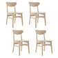 Contemporary Kitchen Solid Wood Side Chair Set Open Back Dining Side Chair Wood 4 Piece Set Clearhalo 'Dining Chairs' 'Dining Tables & Seating' 'dining_chair' 'furn' 'furn_dining_chair' 'Furniture' 'furniture_dining_chair' 'Kitchen & Dining Furniture' 4819461