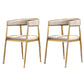 Glam Gold Metal Arm Chair Open Back Dining Side Chair with Upholstered Off-White 2 Piece Set Clearhalo 'Dining Chairs' 'Dining Tables & Seating' 'dining_chair' 'furn' 'furn_dining_chair' 'Furniture' 'furniture_dining_chair' 'Kitchen & Dining Furniture' 4819566