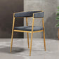 Glam Gold Metal Arm Chair Open Back Dining Side Chair with Upholstered Clearhalo 'Dining Chairs' 'Dining Tables & Seating' 'dining_chair' 'furn' 'furn_dining_chair' 'Furniture' 'furniture_dining_chair' 'Kitchen & Dining Furniture' 4819570
