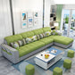 Modern Square Arm Sectionals 106.3"L High Back Sofa and Chaise with Storage Green Clearhalo 'furn' 'furn_sectionals' 'Furniture' 'furniture_sectionals' 'kitchen' 'kitchen_sectionals' 'Living Room Furniture' 'Sectionals' 4819755