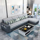 Modern Square Arm Sectionals 106.3"L High Back Sofa and Chaise with Storage Light Grey Clearhalo 'furn' 'furn_sectionals' 'Furniture' 'furniture_sectionals' 'kitchen' 'kitchen_sectionals' 'Living Room Furniture' 'Sectionals' 4819759