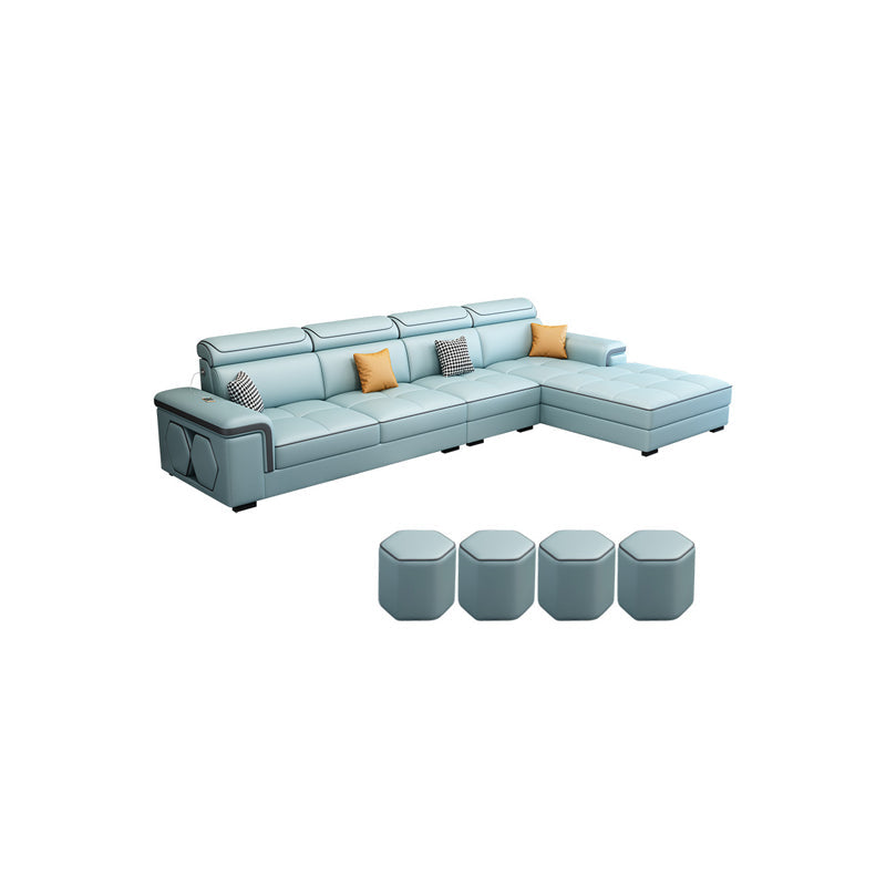 Modern 70"D L-shape Sectional Right Facing Sofa with Reversible Chaise for Living Room Clearhalo 'Furniture' 'furniture_sectionals' 'kitchen' 'kitchen_sectionals' 'Living Room Furniture' 'Sectionals' 4819867