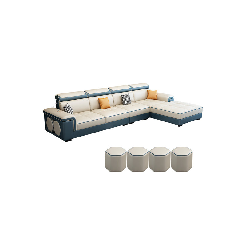 Modern 70"D L-shape Sectional Right Facing Sofa with Reversible Chaise for Living Room Clearhalo 'Furniture' 'furniture_sectionals' 'kitchen' 'kitchen_sectionals' 'Living Room Furniture' 'Sectionals' 4819876